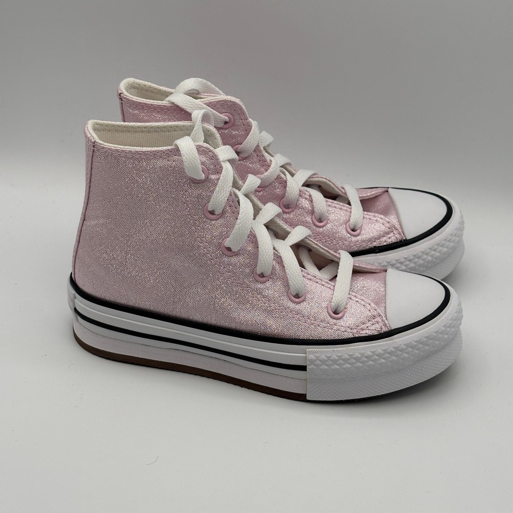 Converse CTAS Eva Lift Hi Shoes Youth Size 13 Pink White Lifestyle A17128F
